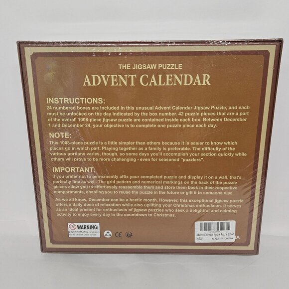 The Jigsaw Puzzle Advent Calendar The Birth Of Jesus 1008 Pieces 42 Pieces a Day - Picture 2 of 3